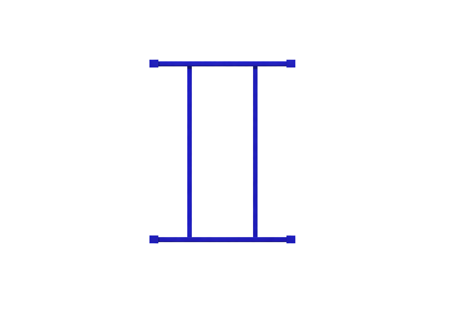 Steel pallet back frame