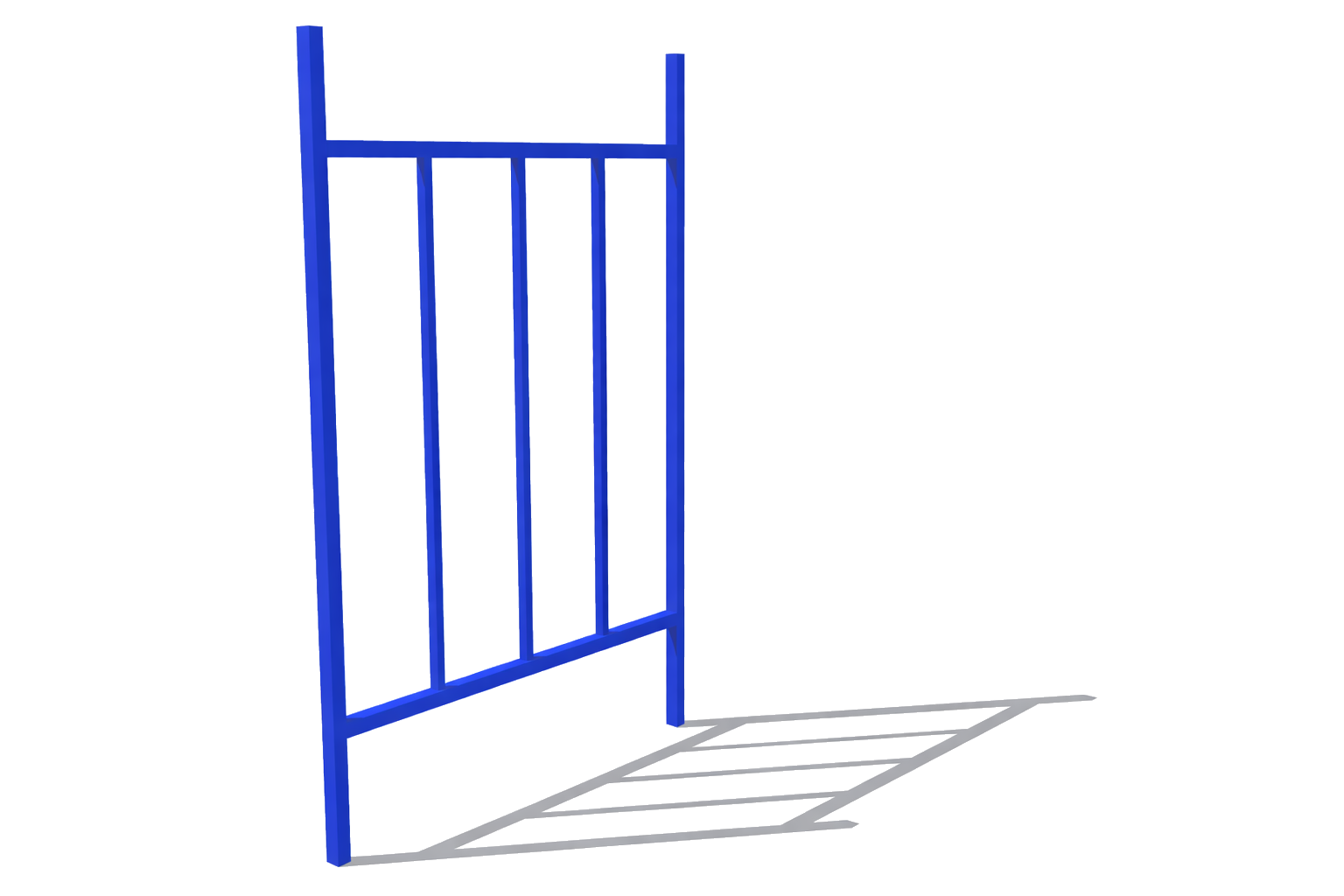 Steel pallet side frame