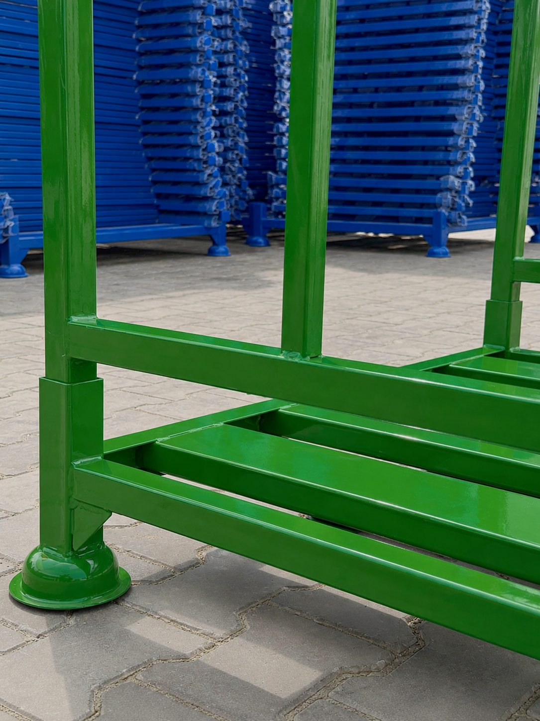 Steel pallet base detail